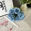 7 Cabezas de Rosas Ricas, Rosas Simuladas, Decoración de Habitación de Boda para Bodas, Accesorios para Fotografía, Simulación Húmeda y de Alta Gama