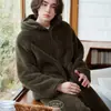 Pijama de invierno para hombre 908 con capucha y cremallera, forrado de forro polar y engrosado, conjunto de talla grande, ropa de estar de forro polar de coral para hombre, Keshika