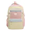 Mochila Nueva de Estilo Japonés Ins con Bloques de Color Frescos y Dulces, de Moda, para Chicas de Secundaria y Preparatoria, con Gran Capacidad