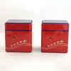 Latas de Té Blanco Cuadradas 125g Hojalata Selladas Latas de Té Caja de Embalaje Dos en Uno suit Mayoreo