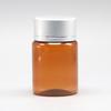 60ml ml PET cor de chá plástico embalagem garrafa tampa/vedação grau alimentício marrom garrafa alimentar