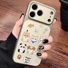 Funda de teléfono con ilustración linda de animal de dibujos animados con patrón de lichi, temática de fiesta para mascotas, curativa, para Apple 17 Pro Max, 18