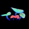 Acuario Transfronterizo Decoración Paisajística Artificial Silicona Fluorescente Mundo Submarino Coral Falso Adornos para Acuario Anémona de Mar Colorida