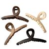Presilha de Cabelo Ins Café com Leite para Parte de Trás da Cabeça Feminina, Presilha Tubarão, Elegante, de Aparência Sofisticada, Presilha Grande