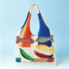 Bolso de Hombro Tejido Casual de Moda Tendencia Nueva Estilo Perezoso para Mujer Bolso Tote Versátil