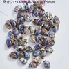 Jingdezhen cerámica joyería cuentas de vieira cuentas sueltas bolsa de material para collar estudiante femenina concha diy tejido a mano nuevo