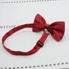 Gravata borboleta Vestido masculino Estilo coreano Britânico Cavalheiro e padrinho do noivo Irmãos Grupo Liso Cor sólida Laço Preto Vermelho Moda