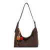 Bolsa Tote de Gran Capacidad Estilo Maillard para Mujer 2025 Otoño Retro Versátil de Alta Gama para Hombro Cruzado