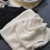 Chaleco de Punto Elegante sin Mangas de Cuello Redondo Hueco de Cáñamo de Alta Calidad Estilo Old Money Francés para Mujer