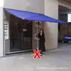 Sombrillas de Sol, Parasoles Inclinados para Puestos, Sombrillas Comerciales para Tiendas, Marquesinas para la Lluvia Frente a Tiendas, Protección Solar de Pared para Fachadas de Tiendas
