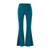 Conjunto Estilo Puro Desejo: Colete de Gola Alta Cincha-Cintura, Cardigã de Manga Longa, Saia Bodycon com Fenda e Calça Flare com Cintura Virada