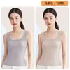 Chal Cálido Forrado de Polar con Sujetador Integrado para Mujer, Camisola Elegante sin Espalda para Otoño e Invierno con Sujetador Incorporado, Pieza Única con Accesorio para el Cabello