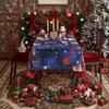 Tema de Fiesta Navideña Americana Mantel Impermeable Nuevo Mesa de Café Impresión Decorativa Venta al por Mayor Etiquetado Transfronterizo