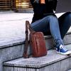 Bolsa Pequeña Cruzada para Hombres Bolso Cruzado Bolso de Hombro Bolso de Hombre Bolso Cruzado para Hombres Bolso de Tierra para Hombres Pecho Casual Cuero Fabricante Personalización