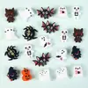 Halloween 3D Silicona Cuentas DIY Cadena para Teléfono Dibujos Animados Murciélago Fantasma Bolígrafo con Cuentas Accesorios Agujero Recto Cuentas Focales Adornos