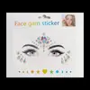 En stock Al por mayor Transfronterizo Festival de Música Pegatinas de Diamantes Niños Pegatinas de Diamantes de Cristal Concierto Baile de Máscaras Pegatinas para Ojos y Cara