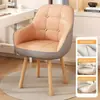 Silla de computadora de madera maciza para estudio, silla de escritorio, taburete de tocador para dormitorio, cómoda para sentarse a largo plazo, silla de oficina con respaldo, silla de estudio
