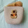 Bolso Tejido de Paja para Niñas Primavera y Verano, Monedero, Bolso Capibara, Venta Directa del Fabricante, Bolso Cruzado de Dibujos Animados Hecho a Mano Lindo, Bolso de un Solo Hombro