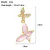 [Ouro Real de Cobre] Lindo Presente para Mulheres Elegante Comércio Exterior Transfronteiriço DIY Artesanal Joias Pingente Micro-Incustado de Zircônio de Cobre