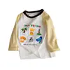 Camisetas de Manga Larga para Niños y Niñas Ropa de Otoño 2026 Nuevos Tops Elegantes de Bebé con Lazo y Dibujos Camisetas Básicas para Niños Otoño