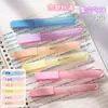 Resaltador de Ojos Transparente Hielo Color Protector de Ojos Resaltador de Alto Valor con Brillo Marcador para Estudiantes de Secundaria