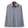 Camisa para Personas Mayores Resistente a las Arrugas para Hombre de Personas Mayores Manga Larga de Padre Talla Extra Color Sólido Holgada Ropa de Primavera y Otoño para Hombres Mayores