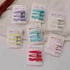 Presilha de Cabelo Colorida com Bolinhas Estilo Coreano, Novo Modelo para Meninas, Presilha Bico de Pato para Franja Lateral, Acessório de Cabelo Simples e Versátil
