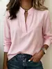 Camisas casuais de manga comprida transfronteiriças europeias e americanas da Amazon, novos estilos femininos, corte solto, coleção de outono
