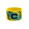 Brazalete de Capitán de Fútbol para Adultos, Brazalete de Grupo de Escuadrón con Forma de C, Elástico con Velcro, Brazalete Elástico Envolvente