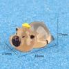 Boneca Capivara criativa luminosa fofa acessórios decorativos DIY mini cápsula surpresa pequenos enfeites