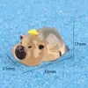 Nuevo estado de ánimo kappibala diy accesorios de resina muñeco de dibujos animados capibara caja sorpresa adornos de decoración de escritorio