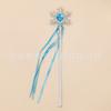 Varita mágica de plástico con forma de corazón y diamante de Frozen, para princesas Elsa y Anna.