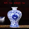 Jarrón Pequeño de Porcelana Azul y Blanca Transfronterizo Adorno Cerámico Maceta Mini Hidropónico Florero Retro para Arreglo Floral Ceremonia del Té