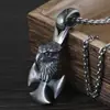 Colar Pingente de Cobre Branco Vintage Atacado Masculino Antigo Nicho Cruz Águia Pingente de Águia Pingente de Chave Étnico