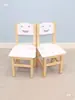 Escritorios y Sillas de Jardín de Infancia para Niños, Taburetes de Madera Maciza Pino Alcanfor Madera de Caucho, Sillas de Entrenamiento para Educación Temprana con Respaldo