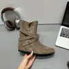 Botas western plataforma estilo deserto retrô para mulheres, coleção de outono 2026 da moda, botas curtas que fazem as pernas parecerem mais finas, botins da moda
