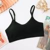 Pure Cotton U alça traseira alça peitoral das mulheres sem fio anti-exposição sutiã esportivo mulheres empurrar para cima fino menina tubo top