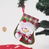 Nuevos Suministros de Decoración para Calcetín de Navidad Estilo Dibujos Animados Tela Muñeco de Nieve Navideño Árbol de Navidad Pequeño Adorno para Calcetín