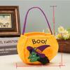 Bolsa de Calabaza Portátil Bordada de Halloween Transfronteriza Bolsa de Dulces de Bruja Fantasma Búho Decoración de Performance de Baile Infantil