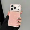Funda de Epoxy de Color Sólido Simple Adecuada para iPhone 17 Pro Max con Asa, 16 Soporte, 15/16 Pro Anti-Caída Funda para Teléfono 15