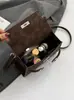 Nova Bolsa Kelly Suede Fosco Outono e Inverno 2025 Nova Bolsa de Mão Fashion Versátil Pequena de Ombro Transversal para Mulheres