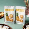 Sacos personalizados para embalagem de biscoitos, sacos auto-selantes para bolo de abacaxi, sacos para embalagem de panificação com acabamento fosco, sacos para lanches e doces