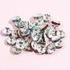 50 Colorido Anel Broca Pulseira Beads Spacer Beads Round Broca Anel DIY Jóias Acessórios