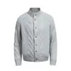 Suéter com Gola Alta Estilo Old Money para Homens e Mulheres, Cardigan Casual Botonê Retrô Americano de Outono e Inverno, Jaqueta Suéter de Tricô Simples