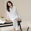 Algodão Puro2026 Pijama de Casal Novo Desenho Animado Primavera e Outono, Manga Longa e Calça, Corte Solto, Gola Reversível, Pode Ser Usado Fora de Casa, Roupa de Casa