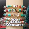 El Más Vendido de Amazon Navidad 2025 Paquete de 6 Lindo Alce Campana Pulsera de Arcilla Suave Set Regalo para Fiesta de Mujeres