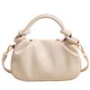 2025 Nuevo Estilo Coreano Simple Moda Plisado Portátil Bolso de Cubo Diseño Nicho Combinable Bolso Bandolera para Mujer