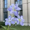 3 Flores Artificiais de Íris Monet Casamento Decoração de Casa Lírios Falsos Atacado