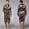 Yaoting Amazon Ropa Portátil de Seda Hielo Seda Hielo Pijama para Hombre Bata de Manga Larga Ropa para el Hogar Venta al por Mayor Wp032