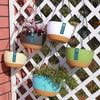 Nueva Maceta Colgante Estilo Escandinavo Cesta Colgante Maceta para Flores Hogar Balcón Pothos y Planta Verde Doble Maceta Colgante con Absorción Automática de Agua